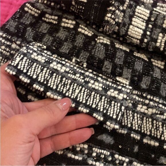 NWT Ramy Brook Chic Black and White Patterned Skirt, US4 - Picture 9 of 16